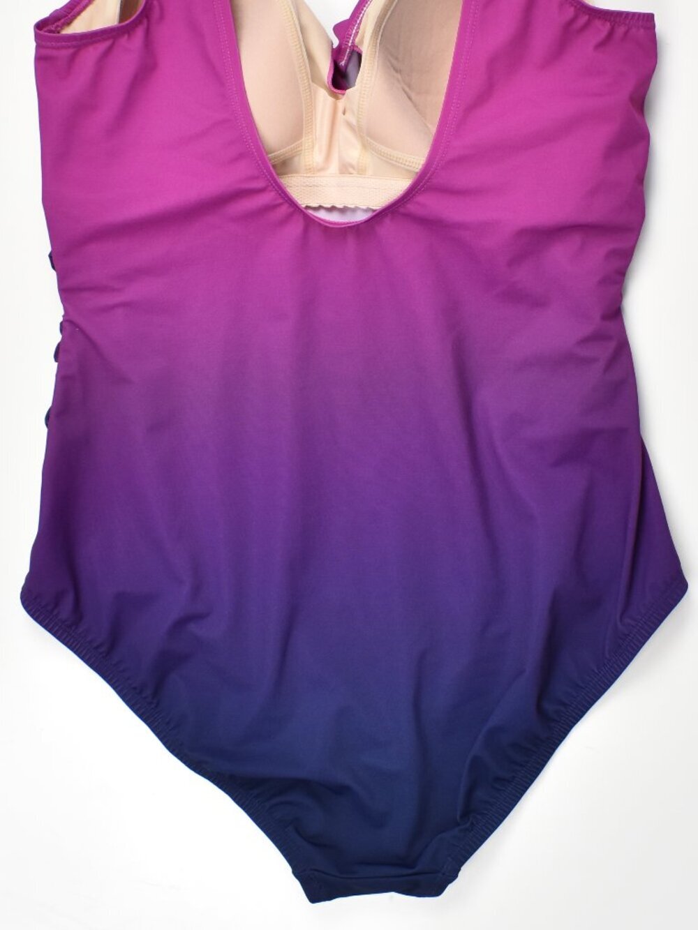 Lands' End SlenderSuit Tummy Control Surplice One-Piece Swimsuit - 14P - Picture 6 of 8